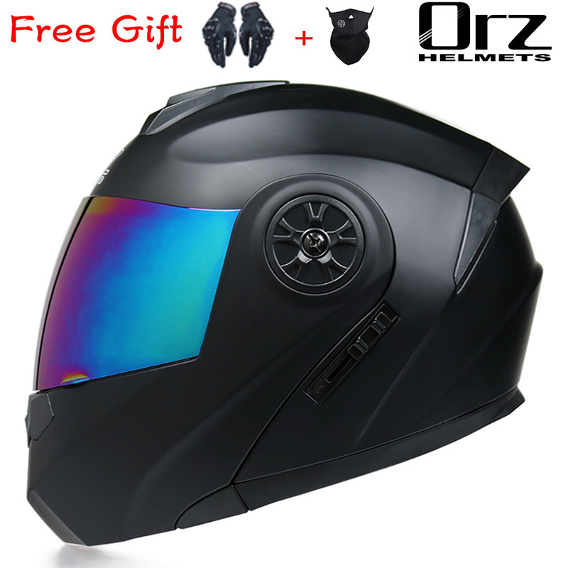ORZ Casco de coche eléctrico Casco completo gris para hombres y mujeres Casco completo Casco pequeño Casco de cuatro estaciones Casco completo sin motocicleta