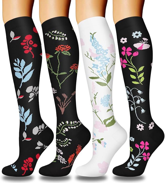 Calcetines de compresión transfronterizos Calcetines de pantorrilla Calcetines elásticos Deportes Ciclismo Correr Calcetines de yoga Calcetines de compresión de tubo largo para hombre Spot para mujer