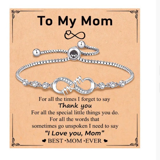 Amazon Cross-Border Best-Selling Infinite Love Cycle Pull Bracelet Women's Personalized Simple Telescopic Bead Bracelet Accessories