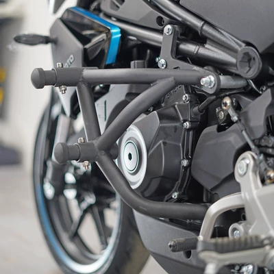 Applicable spring style 450SR motorcycle bumper 450NK drop-resistant bumper competitive bar special modification accessories Spring Head (Motorcycle bumper) - black-frosted-spring-head-bumper