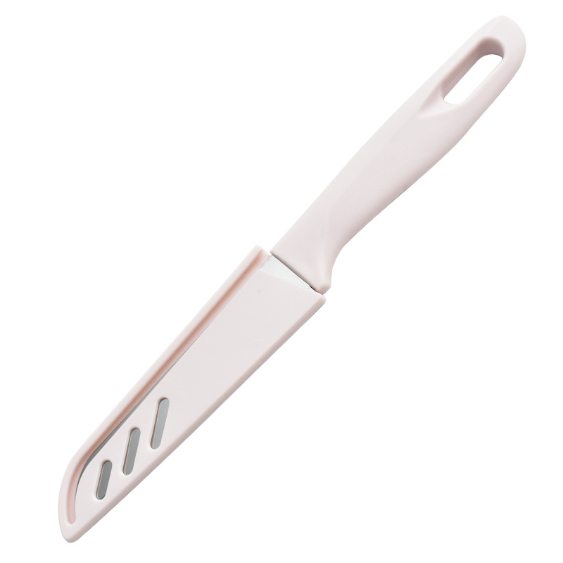 Fabricante al por mayor cuchillo pelador cuchillo de fruta conveniente cuchillo pelador multifuncional de acero inoxidable cuchillo pelador de frutas con cubierta de cuchillo