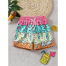 L 68523 Summer Print Hip Hop Shorts �����L��ѝ �羳�W��