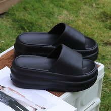 新款外穿拖鞋女夏EVA增高超厚底防滑居家时尚踩屎感增高一字凉拖