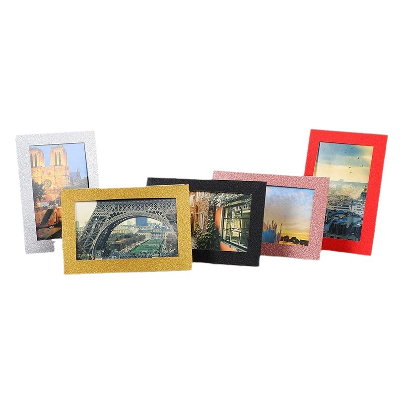 Креативная трехмерная бумажная фоторамка на заказ рекламная деятельность продвижение туризма памятная картонная рамка жемчужного цвета на заказ
