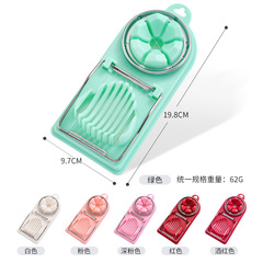 Factory Japanese-style multi-function egg cutter kitchen gadget artifact stainless steel double-headed fancy egg cutter