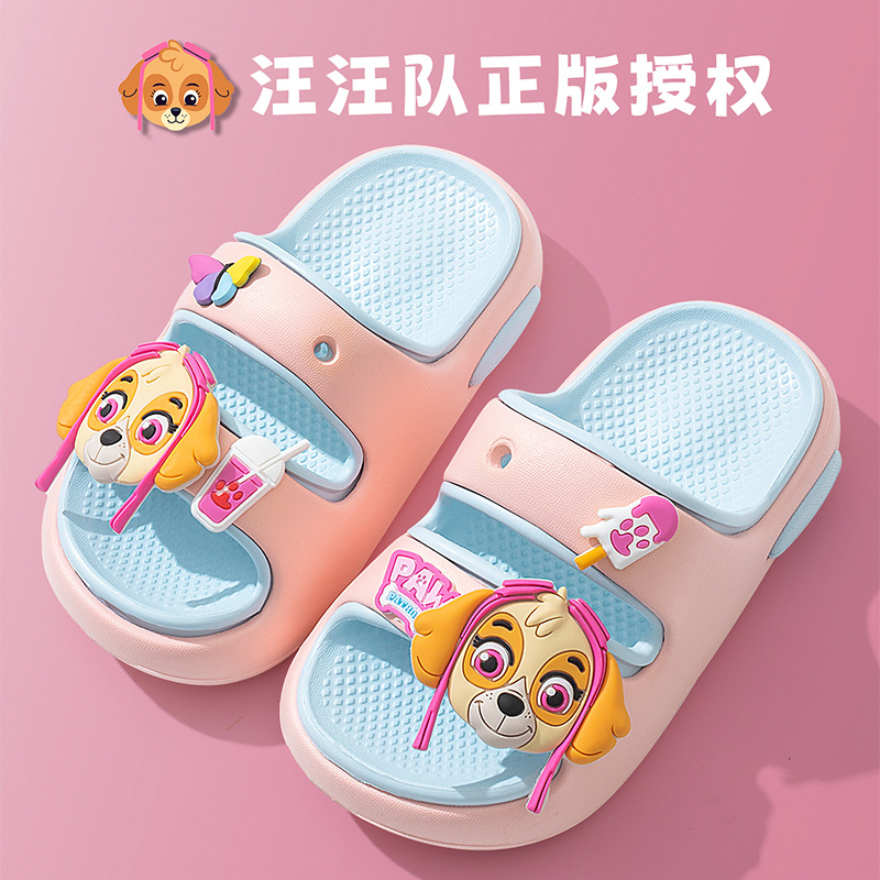 Paw Patrol Children's Slippers 2025 New Boys and Girls Baby Sandals Summer Indoor Non-Slip Boys Sandals