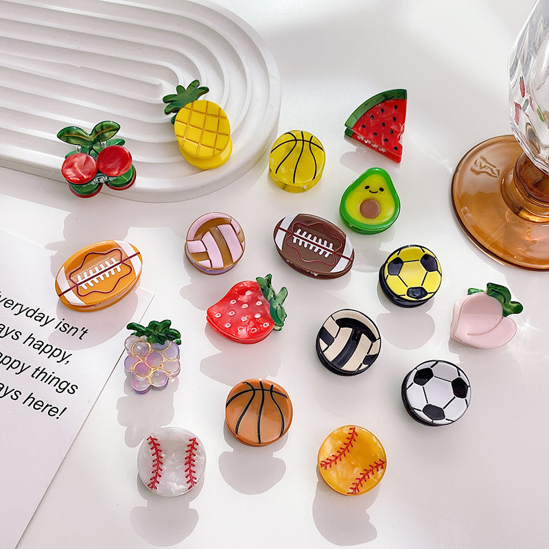 Duowei jewelry Korean style acetate plate fruit small clip female bangs broken hairpin cute side clip all-match clip