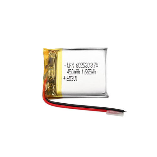 Polymer lithium battery 602530 3.7V 450mAh Flashlight LED candle light Anti-lost device