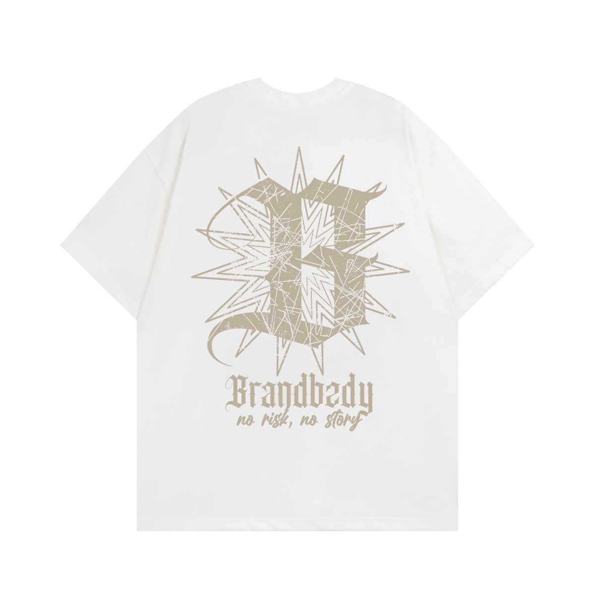 T-shirt américain à manches courtes hommes été surdimensionné demi manches haut marque de mode décontracté demi manches T-shirt_voghion.com