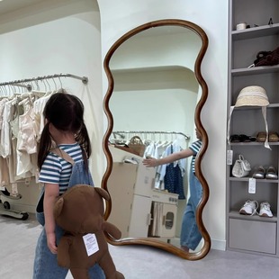 New Home Full-Length Mirror, Special-Shaped Dressing Mirror, Living Room Decorative Mirror, Floor-To-Ceiling Mirror, Clothing Store Fitting Mirror Wholesale