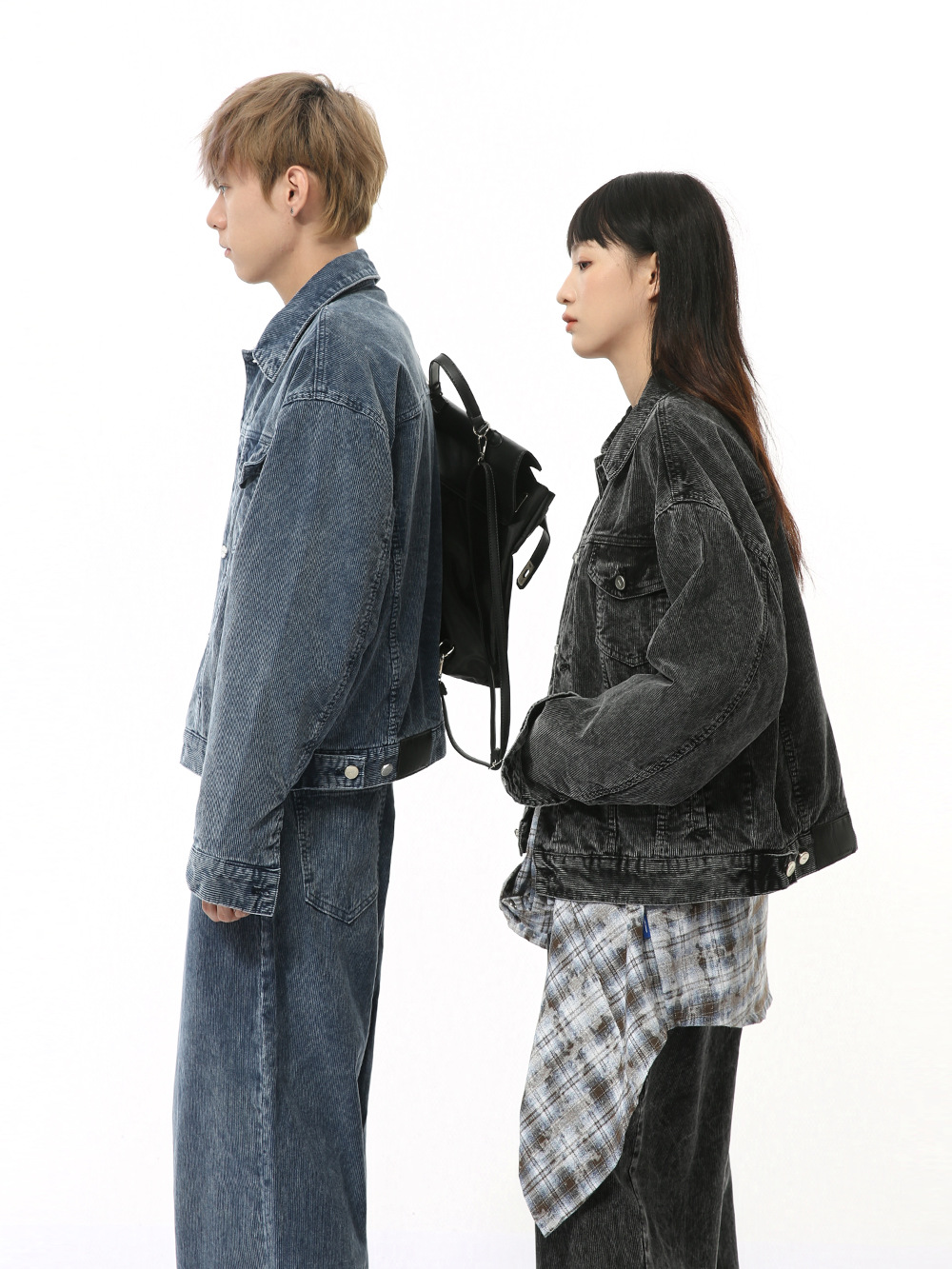 MTLCLOTHES Hombres| Otoño nuevo estilo americano de moda algodón retrógrado ropa de lavado moderna conjunto de vaqueros