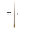 Creative hexagon drawing matte stainless steel chopsticks Ins rose gold Nordic minimalist wind gift home restaurant