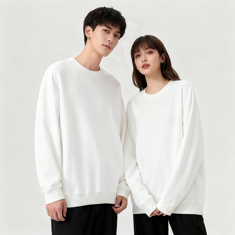 圆领纯棉卫衣定制印图logo企业秋冬工作服文化广告衫宽松加绒跨境|undefined