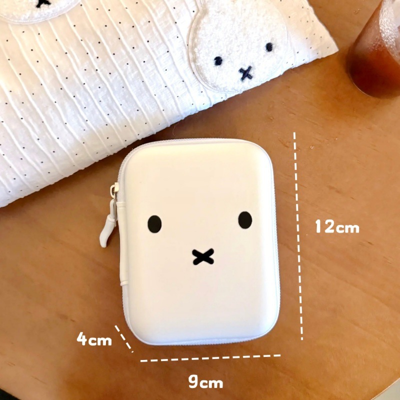 Cute Miffy CCD bolsa de protección de cámara bolsa de cambio certificados miffy polvo de lápiz labial almacenamiento portátil a prueba de caídas