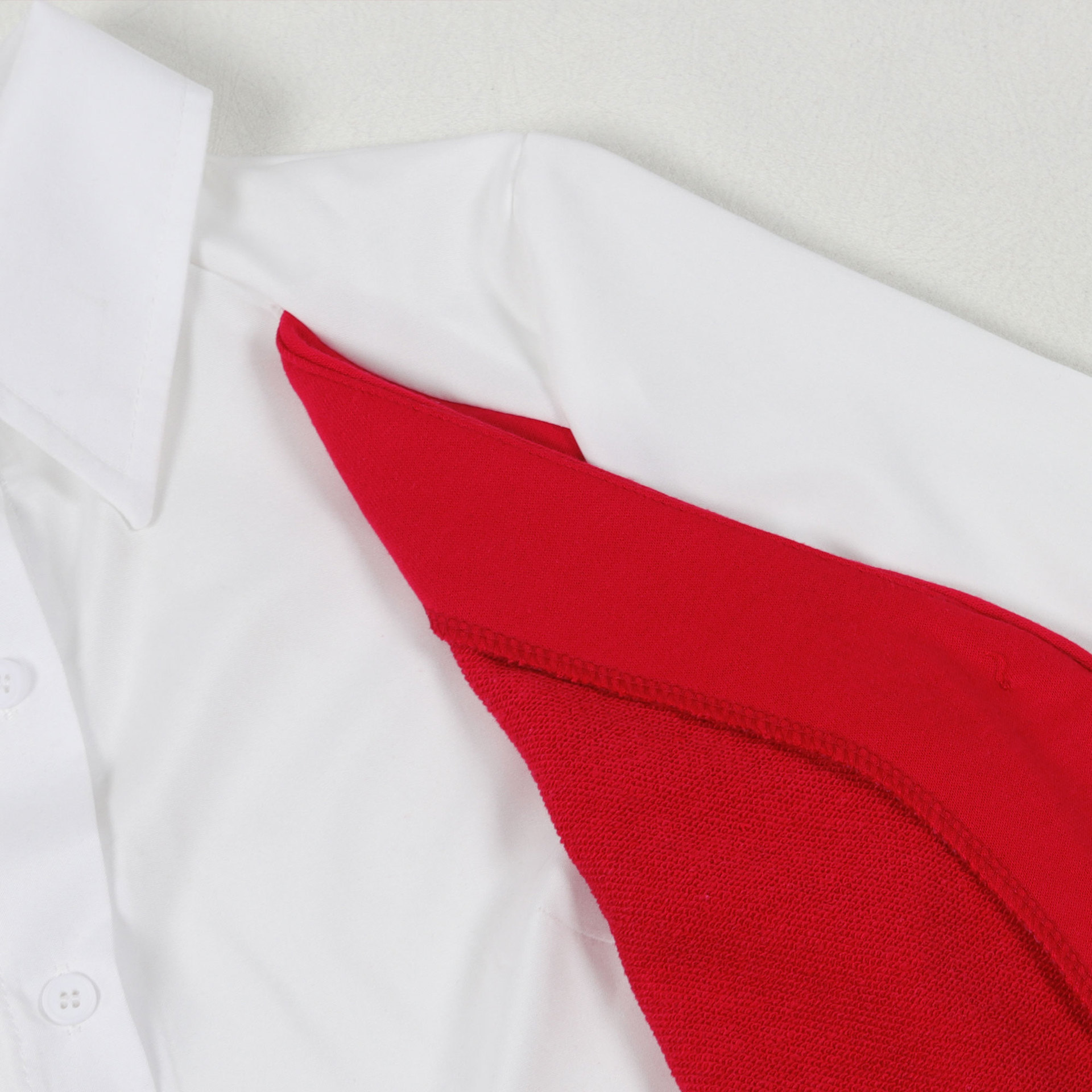 Faux Two Pieces Shirts Vest Stitching Sweater Pants Two Piece Set 15 Faux Two Pieces Shirts Vest Stitching Sweater Pants Two Piece Set