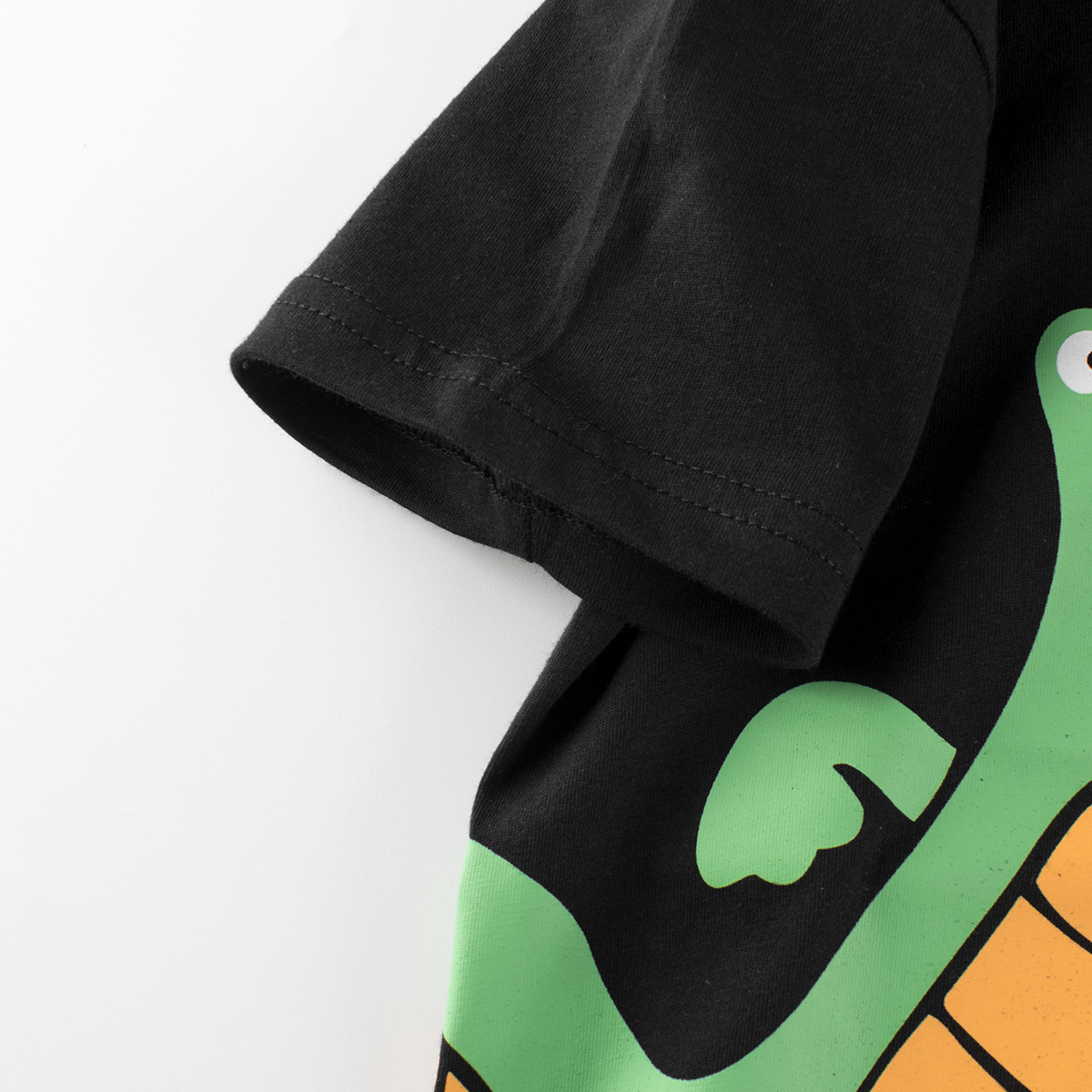 27kids niños verano nuevo estilo 2025 hombres y bebés camiseta manga corta dibujos animados versión coreana top ropa una pieza de pelo