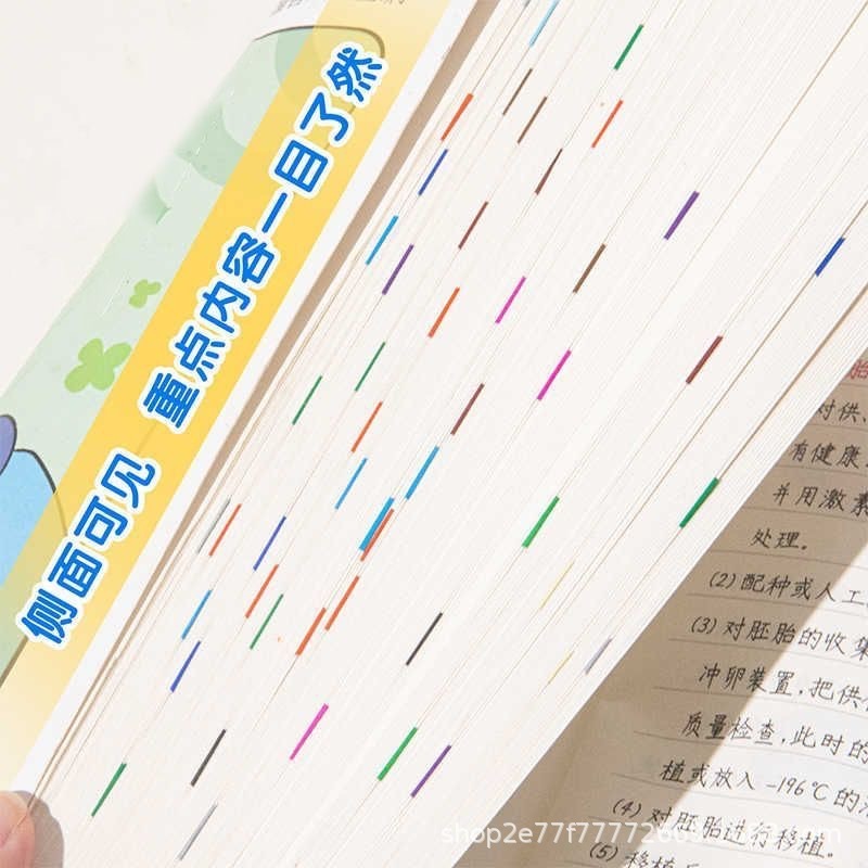 取り外し可能な粘着読書注釈ステッカー、カラフルな雨滴読書ステッカー、水滴ステッカー、雨滴インデックスステッカー、注釈ハンドブック、手書き可能|undefined