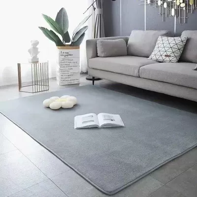 Car Carpet | Living Room, Tatami Room - velveteen-silver-gray-40-x-120cm-buy-one-get-one-free