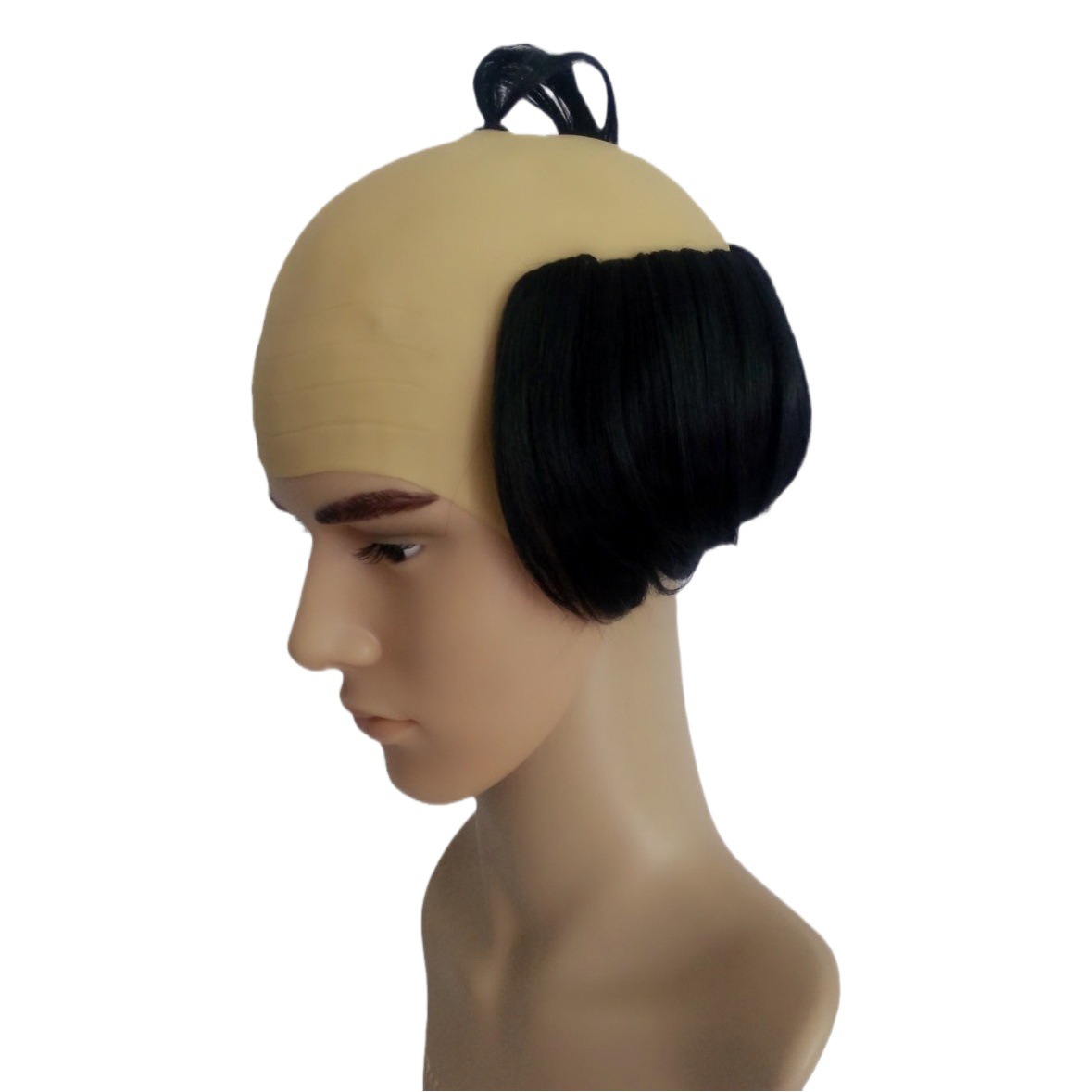 Peluca de Guerrero Calvo vinilo divertido peluca una Peluca de pelo Bar etapa rendimiento tocados