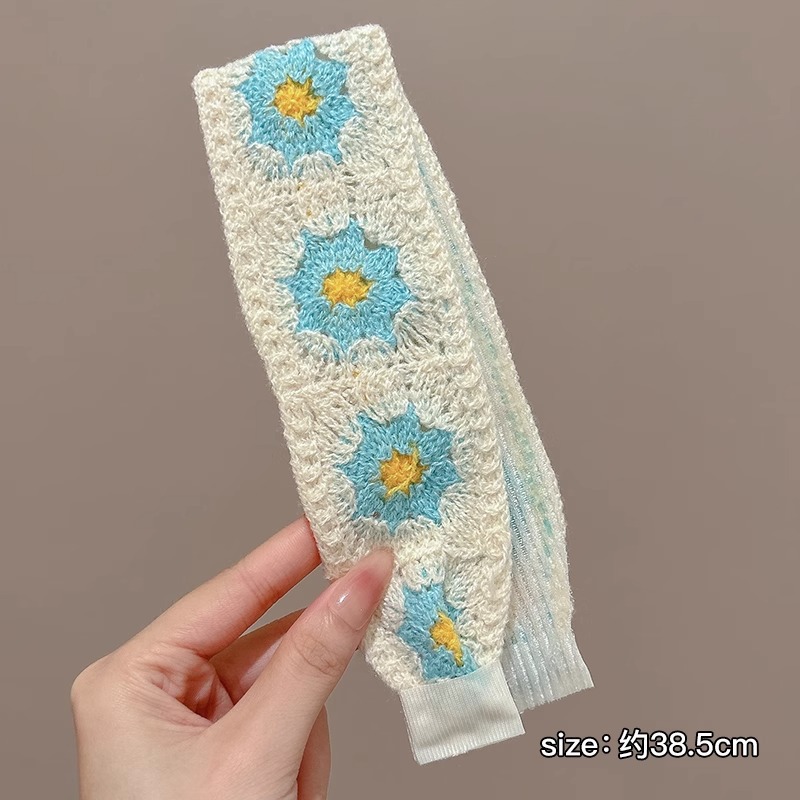 Nuevo crisantemo frange post de acabado de cabello artefacto Velcro banda de cabello lavado de cara fijo cabello pegado post de cabello tocado