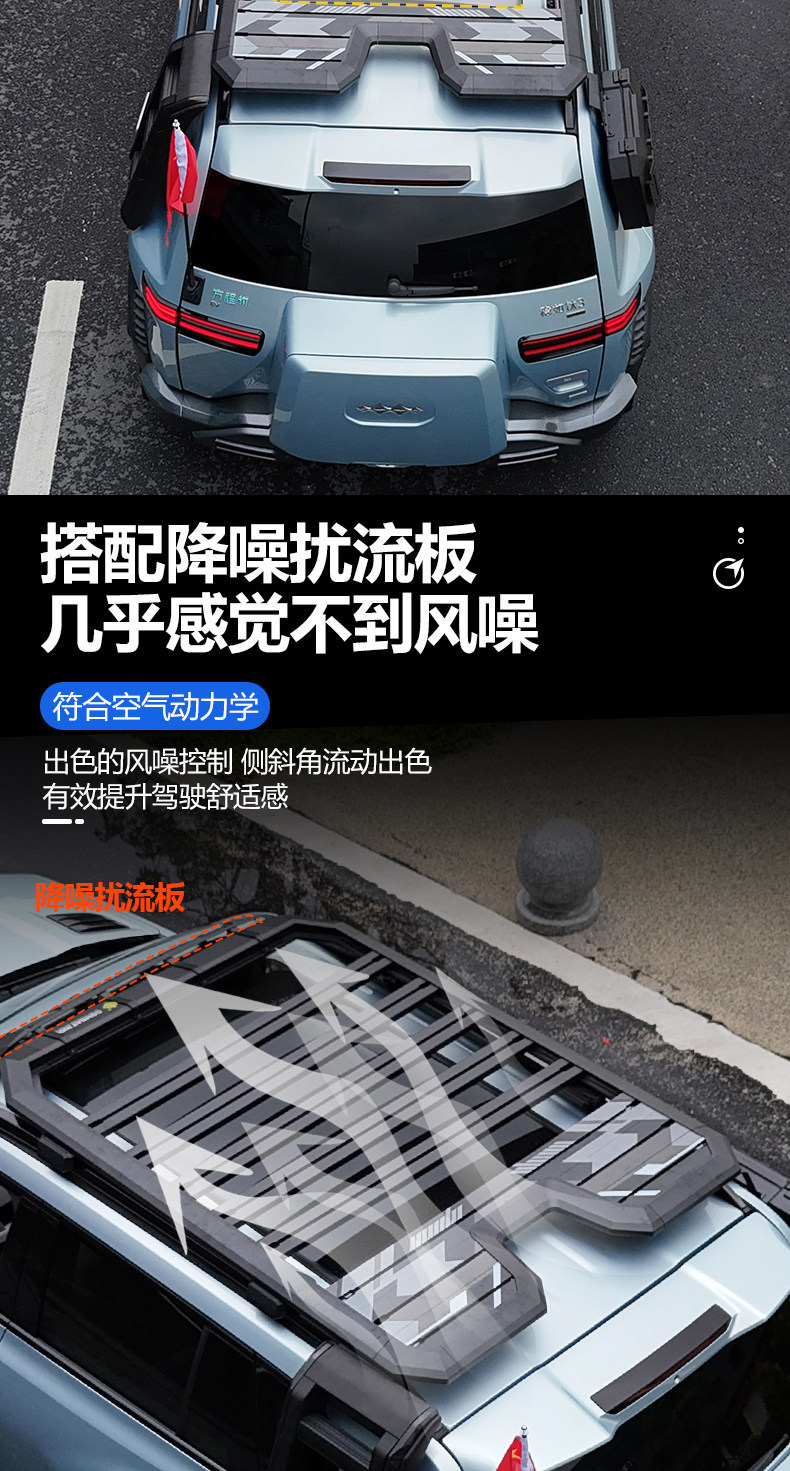 Suitable for Fang Cheng Bao Ti3 Outdoor Camping Car Roof Expansion Explorer Roof Luggage Rack Canopy Side Tent