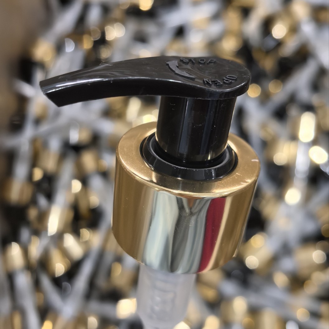 Cabezal de Bomba para Loción de Rosca 28/410 de Plástico, Aluminio Con Interruptor de Presión para Productos de Higiene