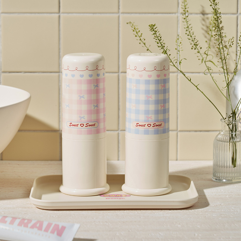 Butterfly Knot Travel Wash Cute Single Layer Mouthwash Portable Holder Children's Toothbrush Bucket Water Cup_voghion.com