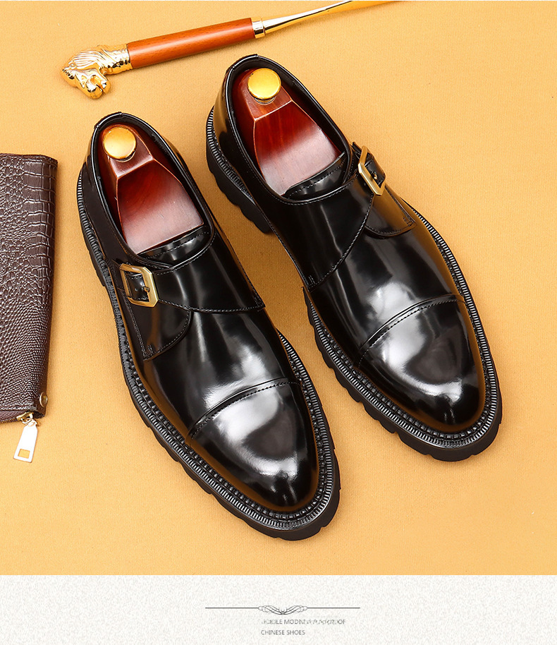 Heißer verkauf high-grade patent leder glänzend leder schuhe männer schaffell innen leder drei-joint dicken sohlen formale tragen Mengke schuhe_voghion.com