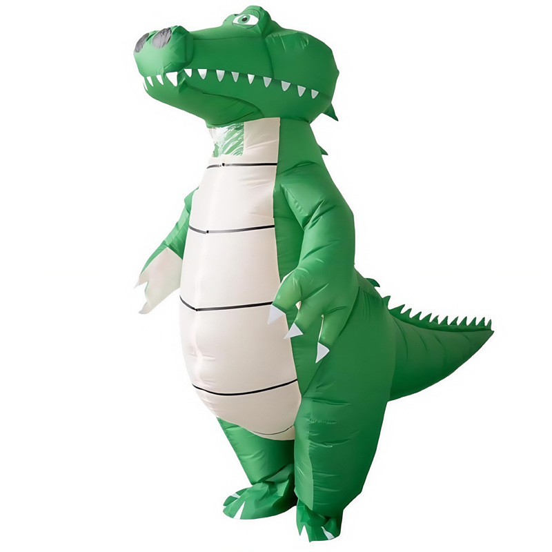 Amazon explosión impresa inflatable T-Rex disfraz Halloween multicolor T-Rex disfraz de fiesta disfraz de muñeca