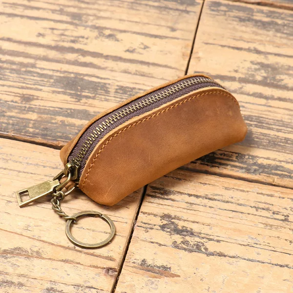 Foreign Trade Distribution New Men's Genuine Leather Texture Coin Purse Women's Key Bag Multi-Functional Hand Storage Bag