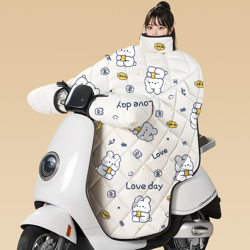 Electric Vehicle Windshield Quilt, Winter Thickened Double-Sided Waterproof Reflective Electric Vehicle Windshield Quilt, Thickened and Velvet Universal Delivery