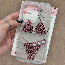 凯蒂猫比基尼爆闪苹果16/15/14/13pro手机壳12/11软xr/xs透明8p