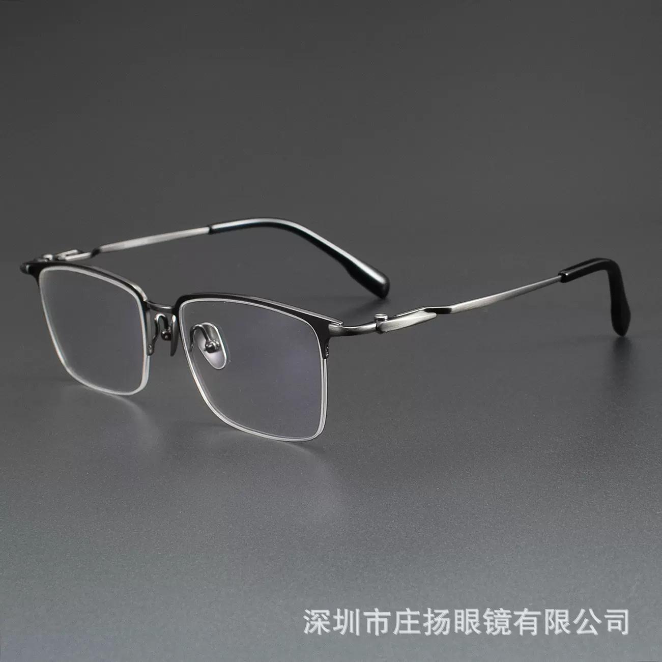 大脸方形眉框眼镜架 SH0063大尺寸商务休闲爆款 批发半框眼镜架