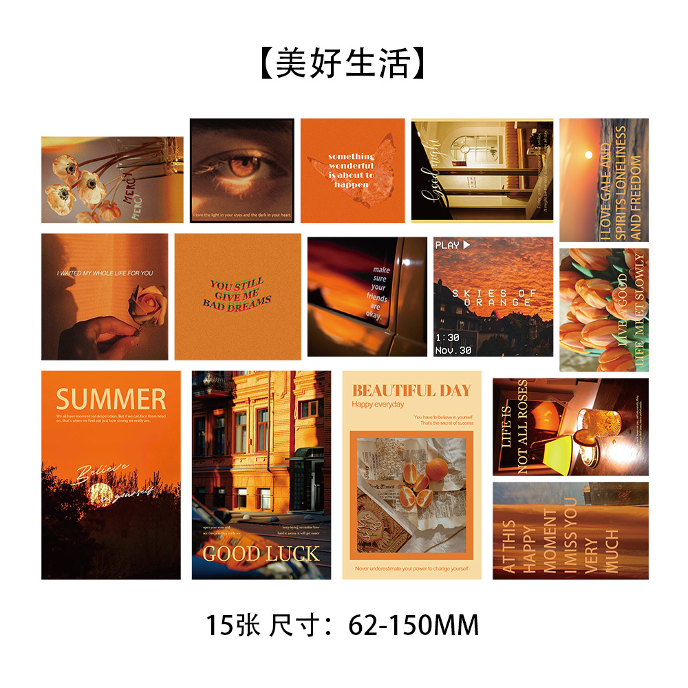 10 tarjetas de tinta micro tarjetas postales de dibujos animados de alto nivel dormitorio posters de pared decoración de fondo pegatinas de pared