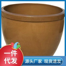 批发大水缸储水家用缸陶瓷大号养鱼瓦缸粗陶缸陶土睡莲盆腌菜