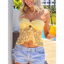 M 45413 Sequin Backless Bandeau Camisole ��ƬĨ��¶�����ñ�