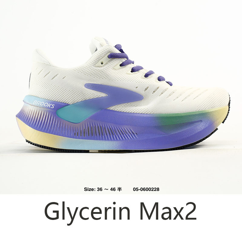 Cross-Border Brooks Kiln Change Series Glycerin Max Super Glycerin 2 Shock-Absorbing Running Shoes for Men and Women