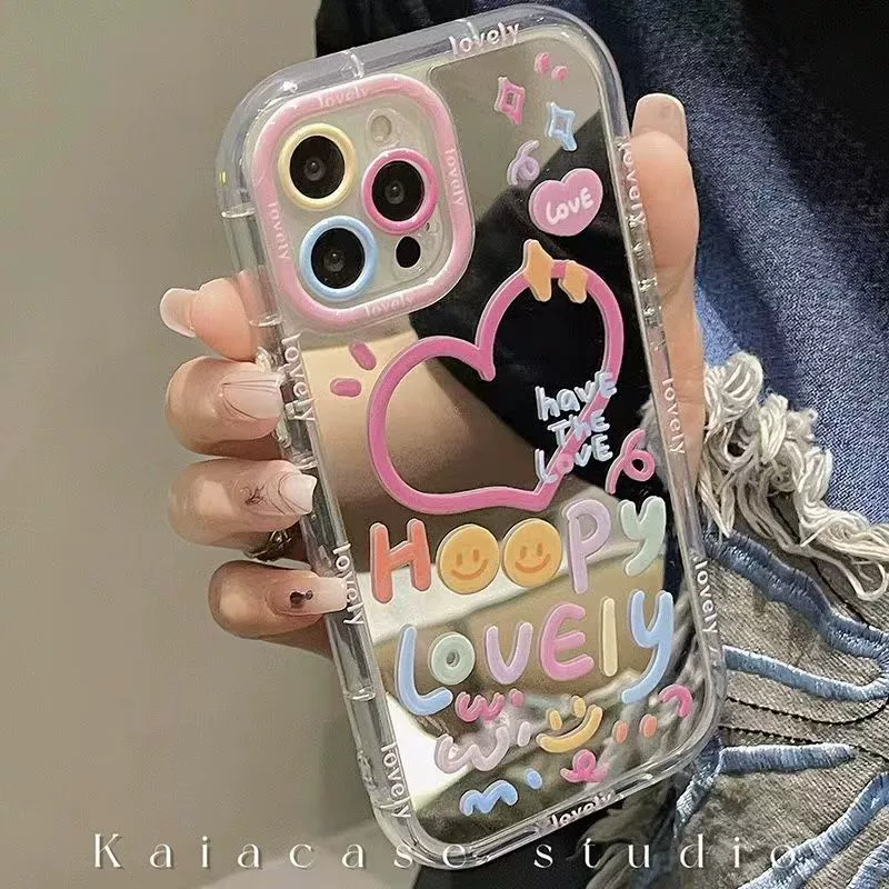Apple, iPhone 13/14, силиконовый чехол для телефона, эффект зеркала, iphone, 12, 78plus, защита от падения