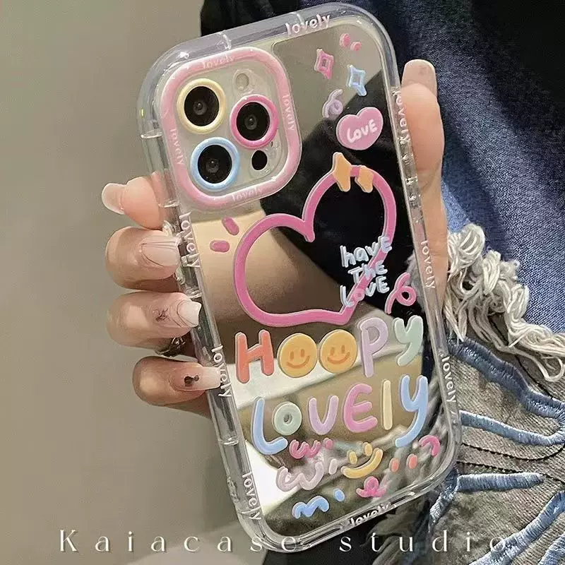 Apple, iPhone 13/14, силиконовый чехол для телефона, эффект зеркала, iphone, 12, 78plus, защита от падения