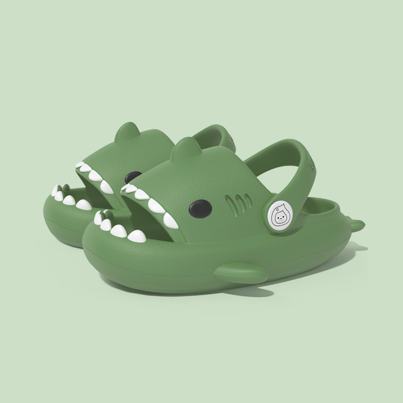 Zapatos de agujero de caída de tiburón transfronterizo para niños 2022 verano nuevos niños EVA zapatos de playa de fondo ligero sandalias de mujer