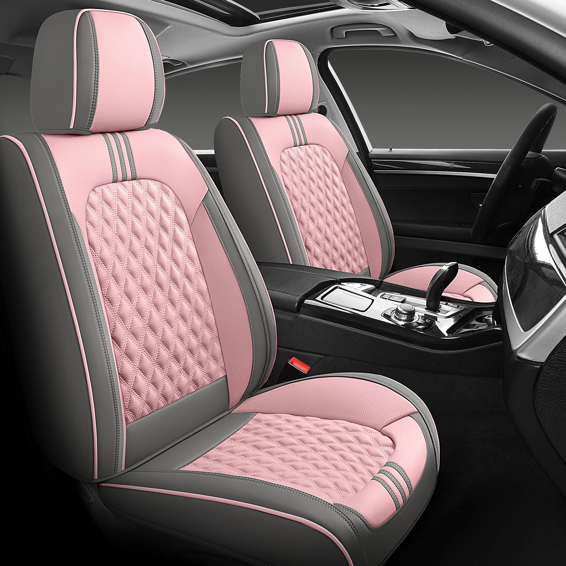 9D Full-Coverage Car Seat Cover, Universal for All Seasons, Breathable and Ventilated for Summer, Perforated Leather Seat Cover, Comfortable Car Cushion