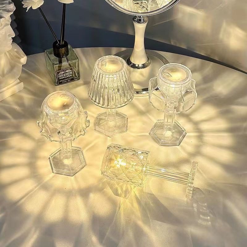 Ins-style romantic decoration table lamp DIY parent-child activity small night light diamond lamp bedside creative ambiance lamp Nordic style