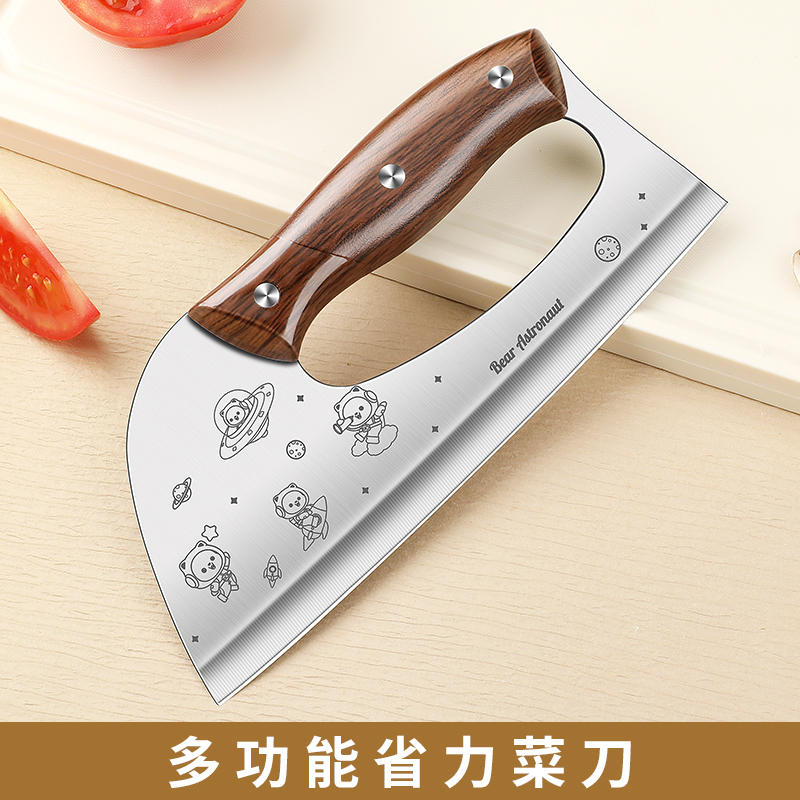 Nuevo cuchillo de ahorro de mano de mujer creativo cortador de carne forjado a mano cocina cortador súper rápido cortador de verduras doméstico