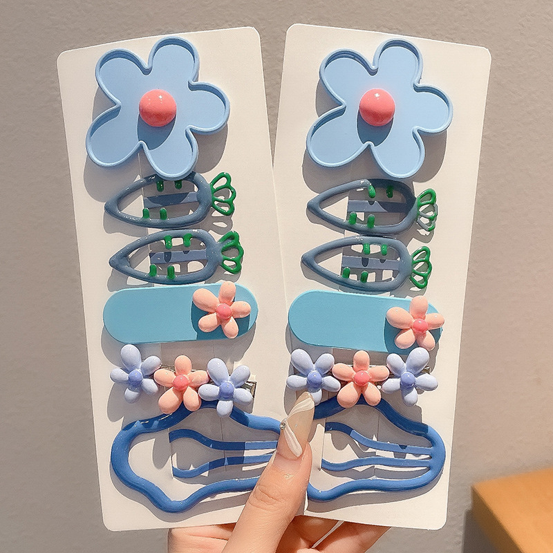 2024 nuevo clip BB de color lindo clip de cabello de boca de pato chica lateral clip de frange para niños tocado tarjeta de cabello rotura