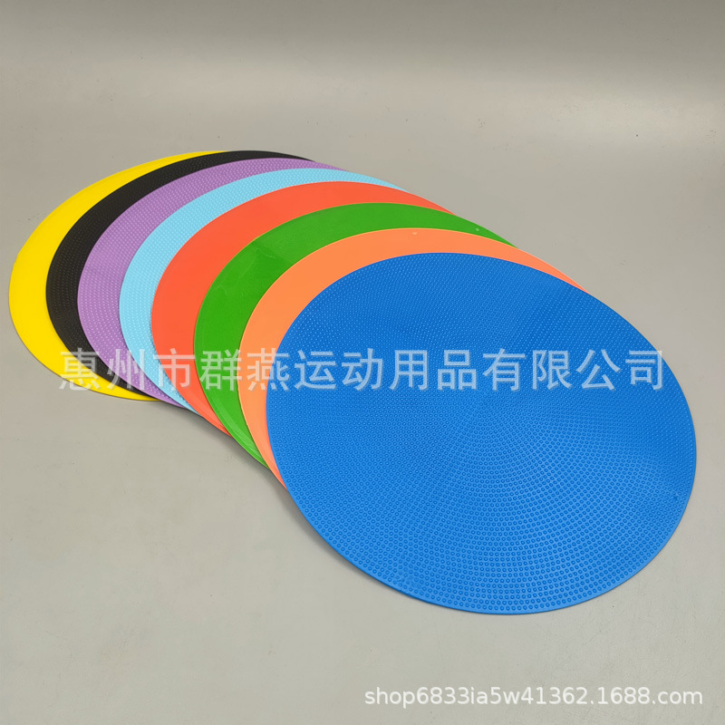 Placa de logotipo Placa de entrenamiento de fútbol Placa de logotipo plana Placa de logotipo de disco formación obstáculo pie cesta fila tenis hito pad