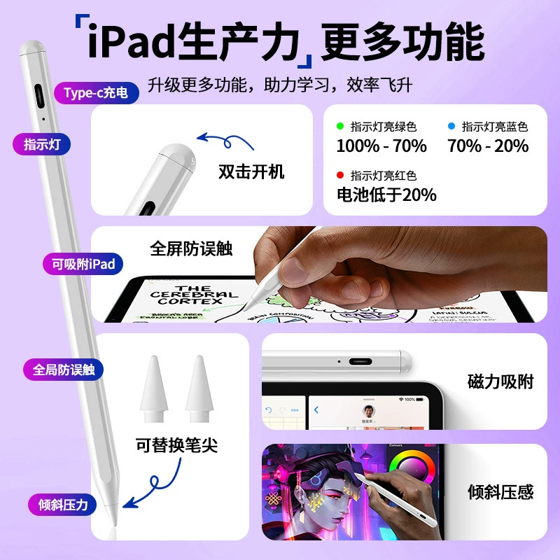 Палитру для стилуса Apple Pencil подходит для планшета iPad, стилус Apple Pencil, пишущий перо