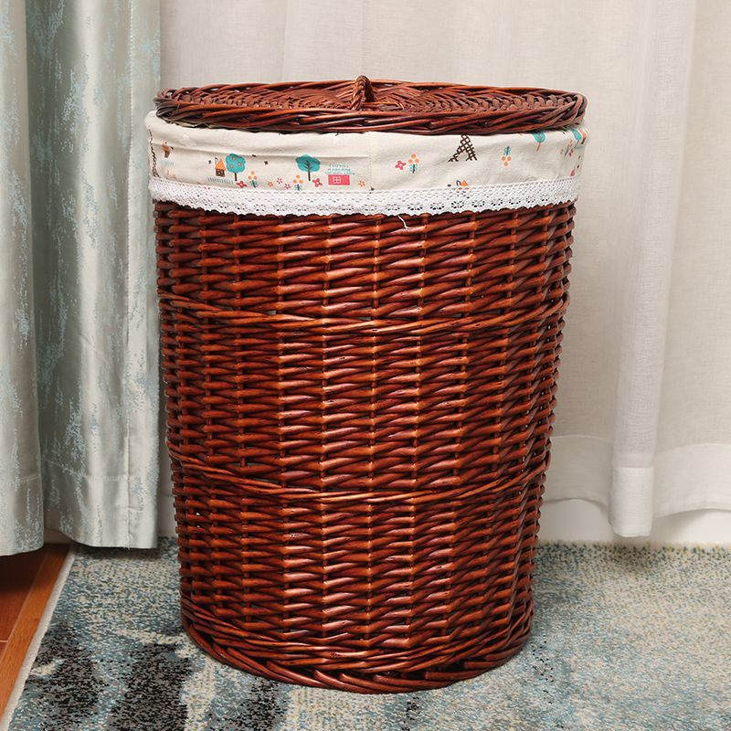 Cesta de almacenamiento de ropa sucia tejida de caña Cesta de ropa sucia Cesta de almacenamiento de ropa sucia