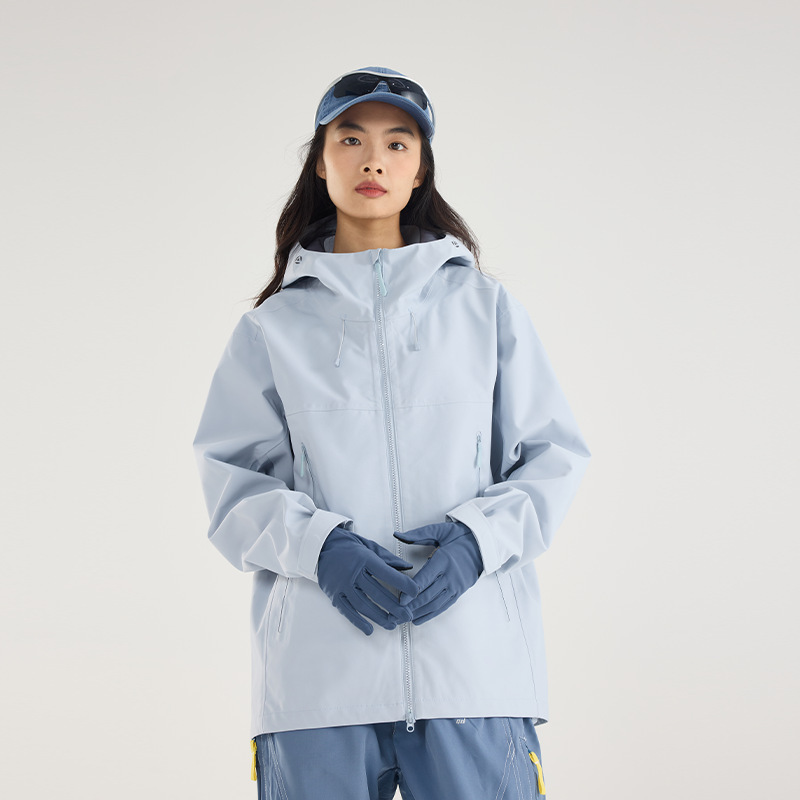 秋冬批发新款情侣硬壳冲锋衣户外防风防水单层机能登山服热封2开|undefined