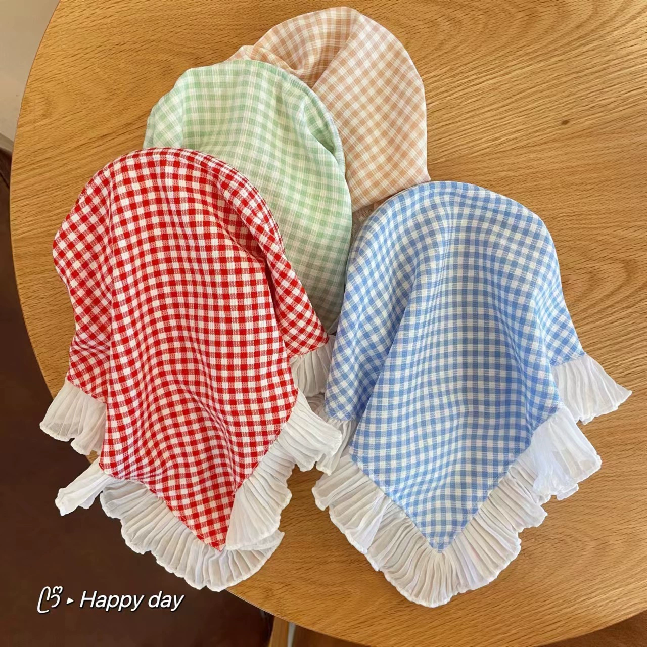 Французский кружевной тюрбан темперамент сладкий и милый идиллический треугольный шарф весной и летом