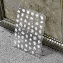 Tomoni Decal 1785 Hot Selling Back Glue Cute Nail Sticker Japanese Sticker 5D Nail Sticker Semi-Transparent Small Flower